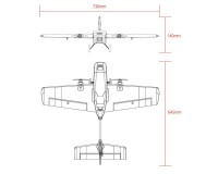 Самолет Heewing T1-Ranger (KIT) 730mm (Grey)